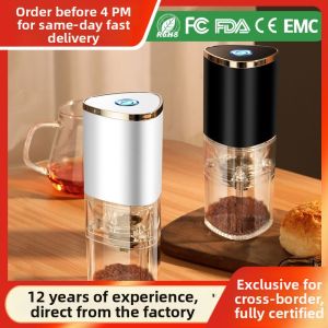 Portable Hand Crank & Electric Coffee Grinder
