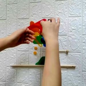 กังหันลม 7 สี พลาสติกเส้นผ่านศูนย์กลาง 30 เซนติเมตร สำหรับประดับสวน DIY ของเล่นกลางแจ้ง