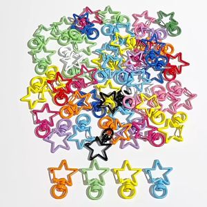 10Pcs Lot Klip Kait Gantungan Kunci Bintang Star Gantung Bentuk Bintang Star Lucu Unik Bintang Untuk Membuat Perhiasan