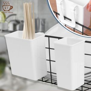 Hangable nhà bếp Đũa Muỗng cống giá lưu trữ tủ lạnh nhựa cửa bên hộp lưu trữ bảng tủ đựng chia ngăn