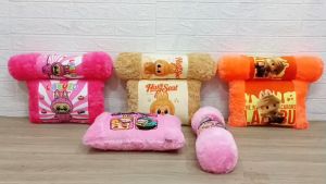 Bantal Guling Labubu   Bantal Guling Baby set Labubu  1set=1bantal 1guling