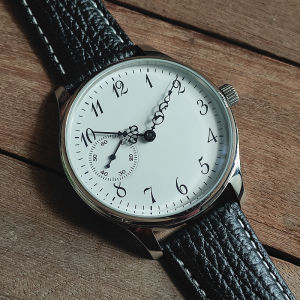 Đồng Hồ Cơ Khí Cầm Tay Nam 44MM Vakuy Với Dây Da Vỏ Thép Không Gỉ Chống Thấm Nước Dấu Số Ả Rập Kinh Doanh Hải Âu ST3600