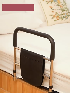 Bedside Assist Rail with Hand Guard - 136kg Load | Tool-Free | CE/FDA/FSC Certified Safety Grab Bar