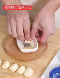 OHHDEER Pengisar Halia Bawang Putih Mangkuk | Mini Ginger Garlic Grater Stainless Steel Grinder