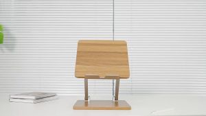 FANTASY UP AP-2DP Desktop Tablet Laptop Support Rack Can Lift Desktop Heightened Wooden Bracket for iPad and Tablets Durable and easy to use