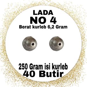 Paket 250 Gram | 1/4 Kg Timah pemberat  pancing tipe  Lada lebih aerodinamis