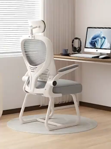 เก้าอี้ทํางาน เก้าอี้สำนักงาน ปรับระดับ Office Chair ขาเหล็ก พนักพิงหลัง นั่งนุ่ม เบาะนั่งสบายนุ่ม แข็งแรง และทนทาน เก้าอี้ถูกต้อง