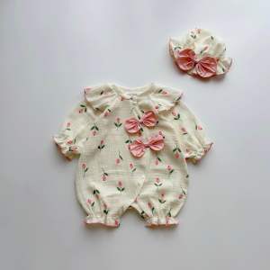 (3-12kg) Body Xô Thỏ NHÍM XÙ KIDS Cho Bé Gái Sơ Sinh Đầy Tháng Thôi Nôi Sinh Nhật Chất Xô Muslin B129