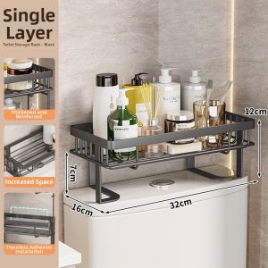 Bathroom Storage Shelf No Drilling