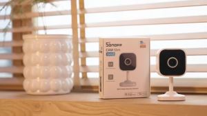 Sonoff | SONOFF CAM Slim Gen2 1080P HD WiFi Security Camera Two-way Audio Human Detection With Night Vision Works with Smart Assistants