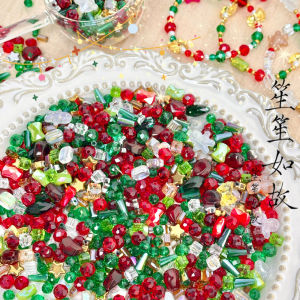 ลูกปัดคริสตัล DIY แฮนด์เมด ลูกปัดตกแต่งต้นไม้คริสต์มาส สร้อยข้อมือ สายโทรศัพท์มือถือ อุปกรณ์ทำเครื่องประดับ เครื่องประดับแฟชั่น