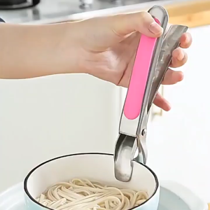 Dụng Cụ Kẹp TôDĩa Chống Nóng Chống Trượt Bằng Thép Không Gỉ-Phiên bản mới nhất