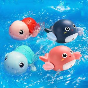 Mainan Air Mandi Anak Bayi Dolphin Berenang Bak Mandi T5
