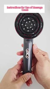 Lược Massage Da Đầu Điện Cầm Tay Hồng Ngoại 660nm Kích Thích Mọc Tóc Dụng Cụ Thoa Tinh Dầu Thư Giãn Đầu