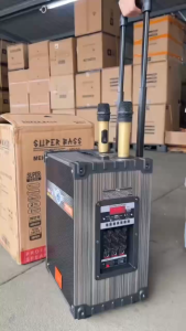 ลำโพงบลูทูธ ลำโพงรุ่น MN-35  MN-36 MN-37  ลำโพงไม้เคลื่อนที่มีล้อลาก เสียงดังกระหึ่ม เบสหนัก แถมไมค์ลอย2ตัว คุ้มค่า*สินค้ามาใหม่พร้อมส่ง ดอกลำโพง6.5-10นิ้ว