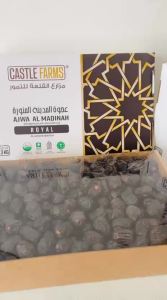 KURMA AJWA ROYAL ORGANIK CASTLE FARMS Dus 3kg PREMIUM JUMBO Al-Madinah Castlefarm Korma Nabi Aliyah