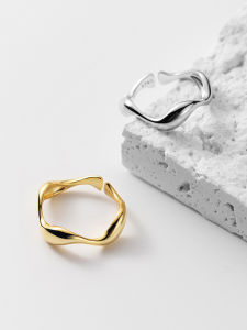 S925 Sterling Silver Ring Womens Design Simple Luxury Versatile Korean Style Fashionable Personality Trendy Polished Finish