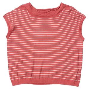 WUSEWUWEI | เสื้อสเวตเตอร์คอวีแขนสั้นแบบสวมหัวสำหรับผู้หญิงในช่วงฤดูร้อนปี 2024 สวมใส่สบาย ลายทาง สไตล์ลำลอง สวมใส่สบาย