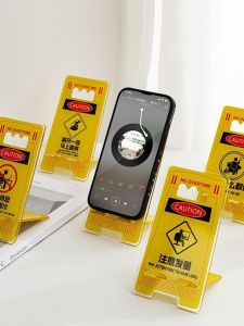 Portable Acrylic Phone Stand Creative Desk Accessory for Series Watching And Attendance Reminder Gift for Friends