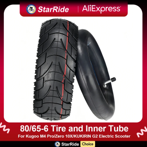 80/65-6 Tire and Inner Tube 10-Inch Scooter Tire for Kugoo M4 Pro/Zero 10X/KUKIRIN G2 Max/Inokim oxo/Kugoo G1 255X80 Parts
