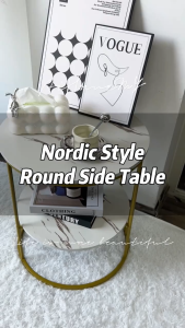 Nordic Sofa Side Table Modern Coffee Table for Living Room Small Round Table Mini Bedside Table