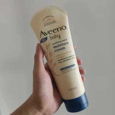 Aveeno Baby Soothing Relief Moisture Baby Cream 227g - Newborn Baby Essentials Baby Care Baby Body Lotion Lotion For Baby Sensitive Skin Eczema Atopic Dermatitis
