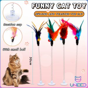Need Pet Toy Cat Teaser Colorful Feather Stick Swing Funny Toys