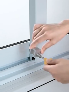 Aluminum 1Pc Window Lock Keyed Anti-Theft Window Limiter Sliding Lock For Home Protection