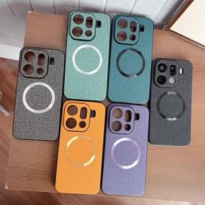 For Oppo Find X9 X8 Pro for Magsafe Magnetic Wireless Charging Phone Case for Find X8 Ultra Find X9Pro Leather Protective Cover