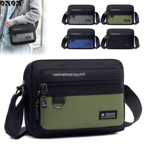 QNQN 2025 กระเป๋าสะพายไหล่ความจุสูงแบบสบาย ๆ การค้าต่างประเทศใหม่กระเป๋าผ้า Oxford น้ำหนักเบากระเป๋าสะพายธุรกิจสบาย ๆ สำหรับผู้ชาย