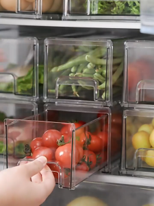 Fridge Drawer Organizer Container Refrigerator Organiser Kitchen Storage Drawer Desk Box