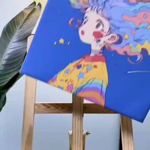 Paint By Number 30x40cm Lukisan Kanvas dengan Bingkai DIY Digital Oil Painting