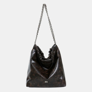 BlackSugar Retro Cool Chain Trash Bag Small Design Single Shoulder Bag Slant Crossbody Bag for Youth Casual Original Design