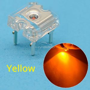 3mm Red Green Blue Yellow 100/1000Pcs Piranha Flux Diode LED Dome Lighting Beads Wide Angle Super Bright Leds 4-Pin Diodes Bulb