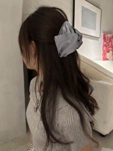 Korean Style Simple Shell Fabric Hair Claw Fresh out Shark Fin Hair Clip Fashionable Hair Accessories Fresh out Fresh Style