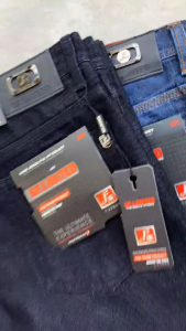 GF. LIMITED Celana Jeans Pria Broken Serat Ring Basic Standart Reguler