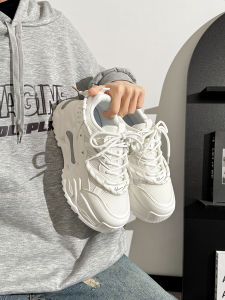 Mens Breathable Sporty Dad Shoes 2025 New Original Design Mesh Low Top Casual Sneakers Thick Bottom Comfortable Footwear