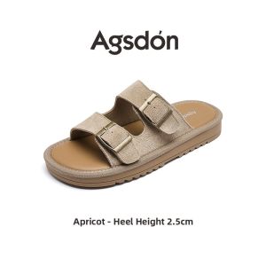 Agsdon | Retro Fall 2026 Thick Sole Slip Ons For Women