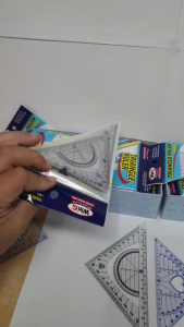 Combo 5 Bộ thước kẻ dẻo eke tam giác WinQ No.6 Cỡ Lớn