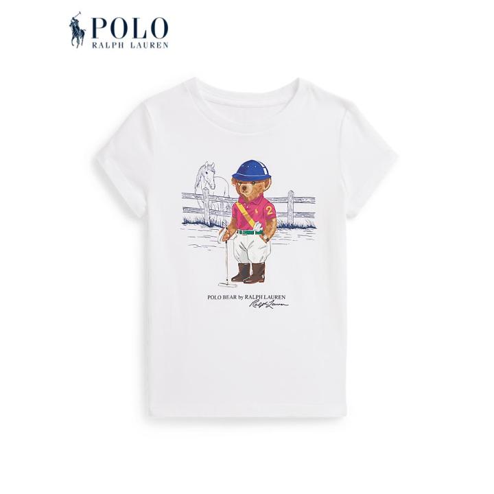 Polo Ralph Lauren Kids (Girl) Polo Bear Cotton Jersey Tee