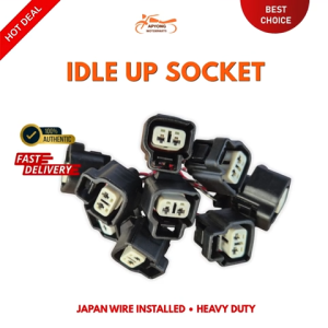IDLE UP SOCKET 2 PIN JAPAN WIRE INSTALLED HEAVY DUTY