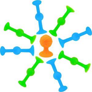 Versatile suction and adhesive toys for childrens puzzle creatively assembled with suction cups darts and soft building bloc