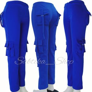 CELANA OLAHRAGA PANJANG CARGO KANTONG 4 WANITA PDL SENAMOBICGYMSPORT BAHAN PREMIUM TEBAL ELASTIS)