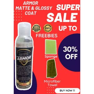 Original NDPA Armor Matte Coat Super Sale Buy 1 Take 2 with three Freebies 2 Sponges microfiber towel  All in 1 Price for Matte and Glossy Car and Motorcycle