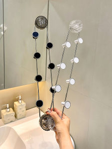 Bathroom Corner Suction Hook Powerful Adhesive Wall Mount No Drilling Plastic Storage Rack for Hair Dryer Toothbrush Holder