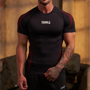 JIANSHENSHIJIAJIANSHEN | Quick Drying High Elastic Compression T-Shirt