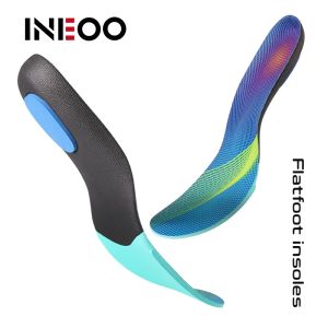 INEOO 1 Pair Orthotic Insoles High Arch Support Insoles Plantar Fasciitis Orthopedic Shoe Flatfoot O/X Leg Corrector Sports Insoles