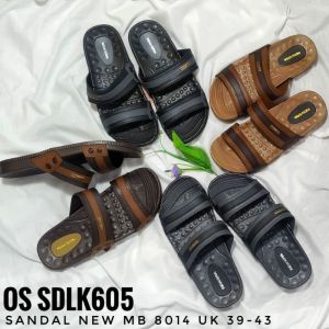 sandal pria sandal slop bahan karet anti air