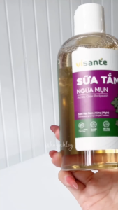 Sữa Tắm VISANTE Chiết Xuất Sâm Ngừa Mụn Làm Sạch Da 400ml