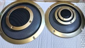 [Sẵn hàng] Màng bảo vệ loa 2 đến 10 inch vành màu vàng lưới bảo vệ màu đen chất lượng cao. Giá 1 cái.